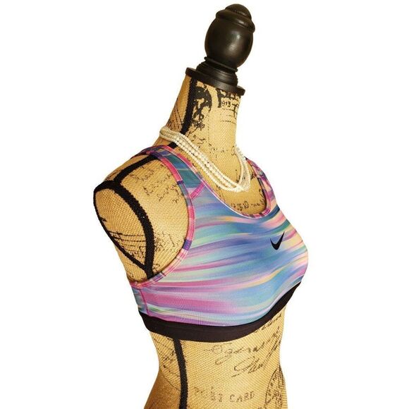 Nike Women's Sports Bra Small Dri Fit Racerback Medium Support Small NWOT - Picture 2 of 8